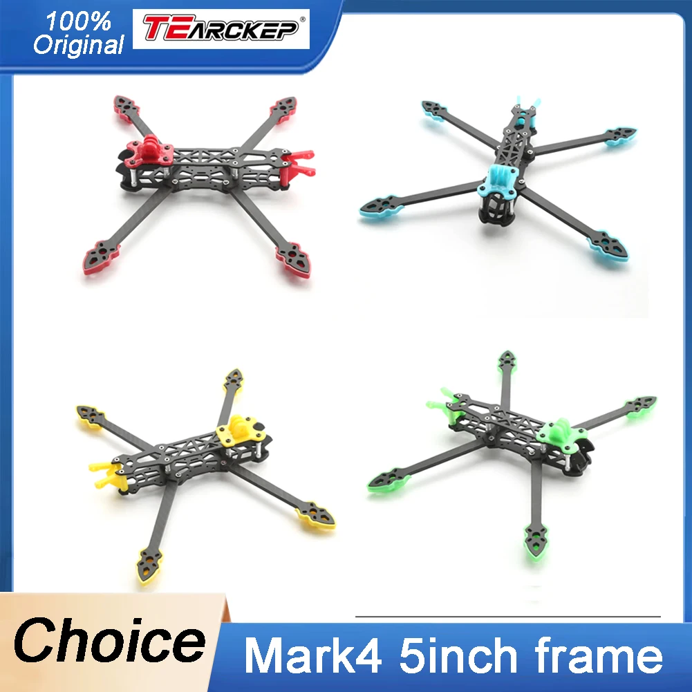 

Mark4 5-дюймовая рама из углеродного волокна FPV, колесная база 225 мм, рычаг 5 мм, рама дальнего действия для фристайла, гоночного дрона с радиоуправляемым квадрокоптером