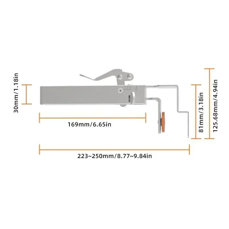 Stainless Steel Adjustable Drawer Fixing Clip Woodworking Install Panel Auxiliary Telescoping Clip Press Type Quick Drawer Clamp