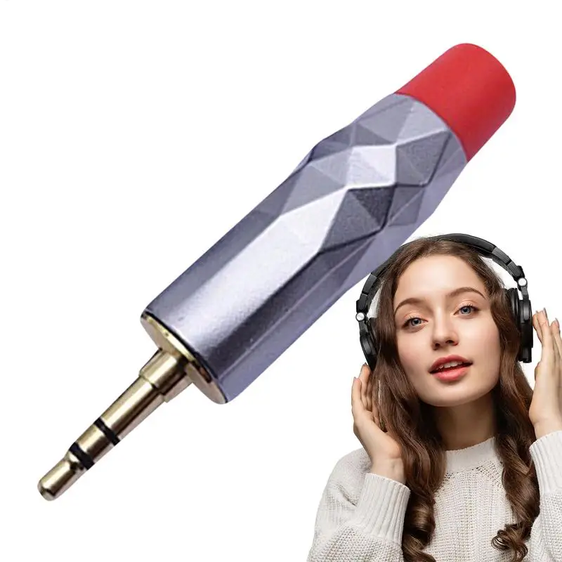 Стерео аудио разъемы 3,5 мм позолоченный разъем Разъем аудиокабеля Двухканальный аудиоразъем Стерео разъем для микрофона