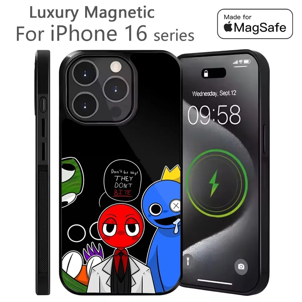 

R-RainbowS Game F-Friends Phone Case For iPhone 16,15,14,13,12,11,Plus,Pro,Max Mini Magsafe Magnetic Wireless Charging