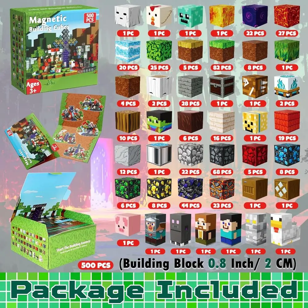 80pcs Magnetic Building Blocks - Educational Toys for Kids, Magnetic Cubes for Boys & Girls, Ideal Gift for Ages 3+