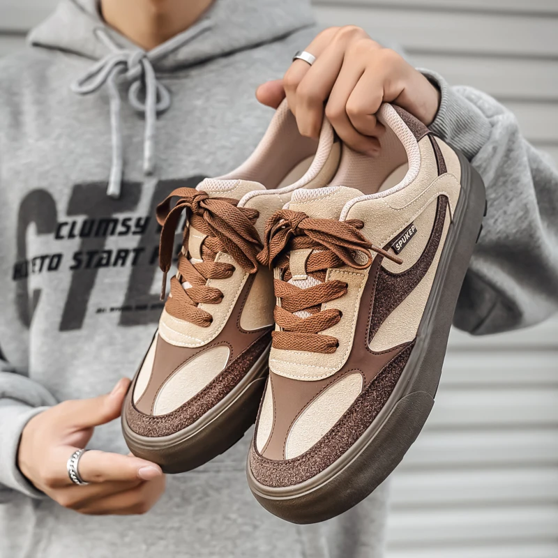 

2025 Новая нишевая универсальная модная и удобная мужская обувь с низким верхом, модная спортивная обувь для отдыха на открытом воздухе для мужчин