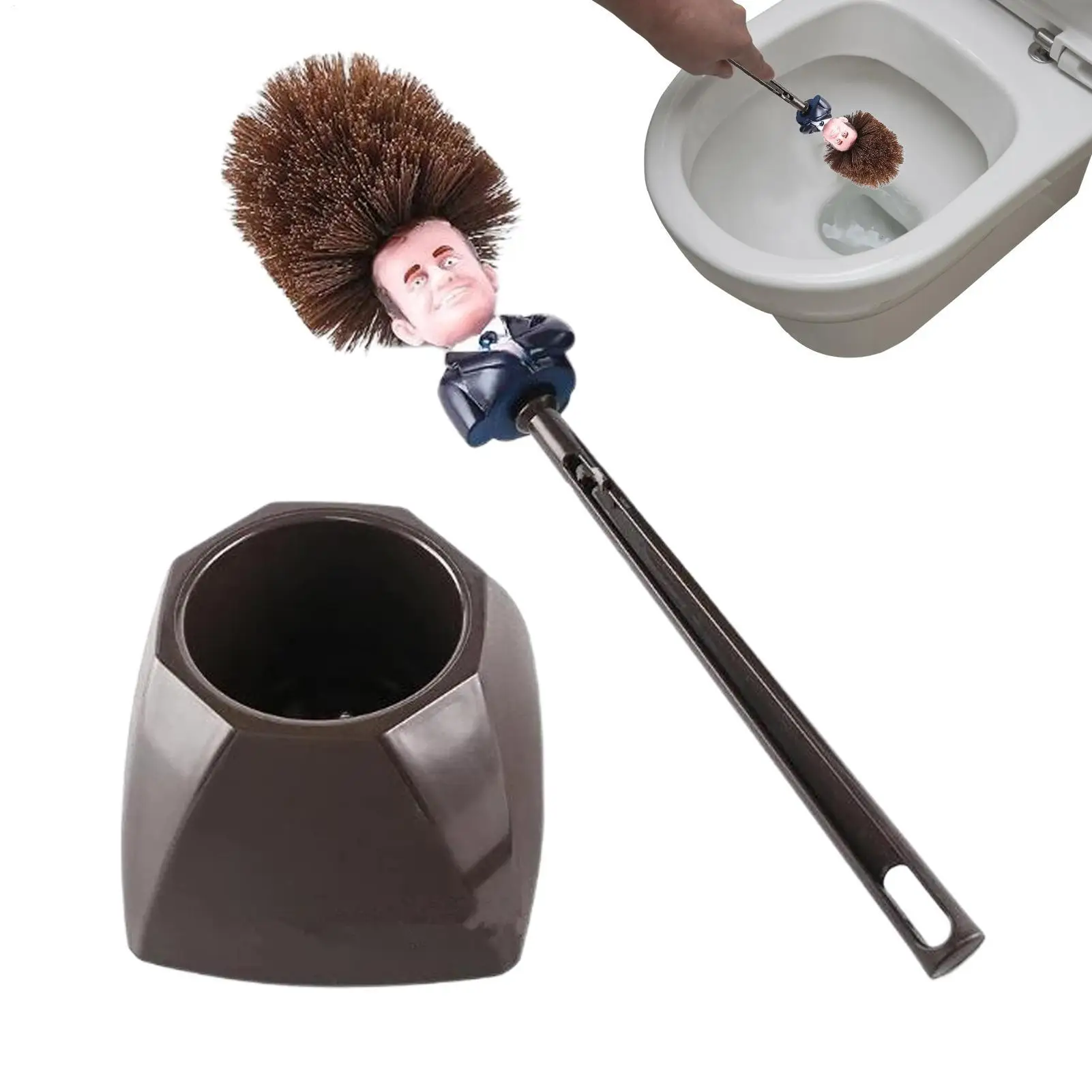 

President Toilet Brush With Base To Make Toilet Great Again Toilet Brush With Holders WC Borstel Creative Toilet Brush