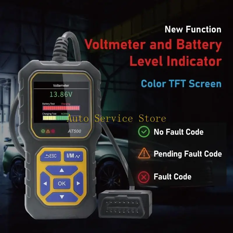 

462a Полный инструмент диагностики системы OBDII и EOBD CODE Scanner Scanner Automotive Code Reader для тестирования системы с с