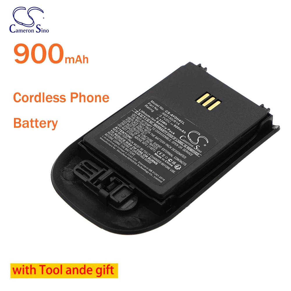 900mAh 3.7V Cordless Phone Li-ion Battery for Avaya 660190/R1A  Alcatel 3BN78404AA   Ascom 660190    Siemens L30250-F600-C325