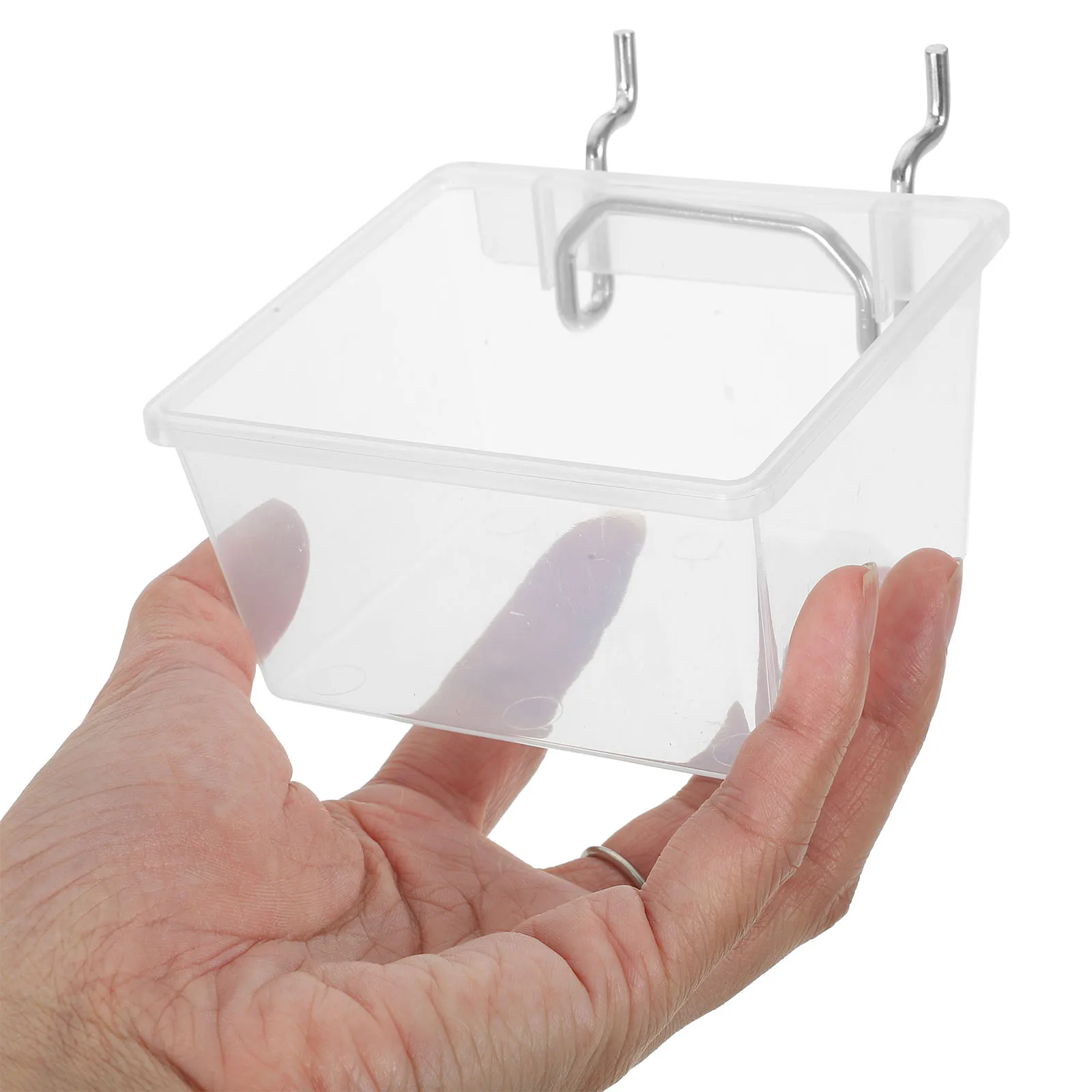 

Anti Static Box Pegboard Bins Containers Organizer Hooks Square Hole Wall Mountable Transparent Small Parts Hardware Accessories