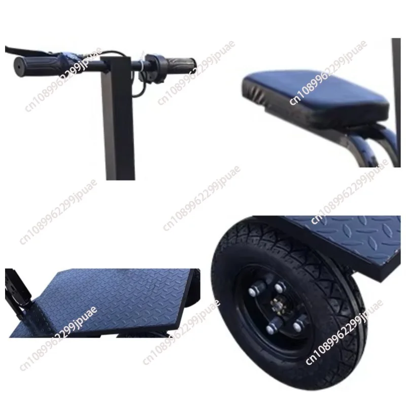

Portable Foldable Electric Cargo Cart Compact Building Material Hauler