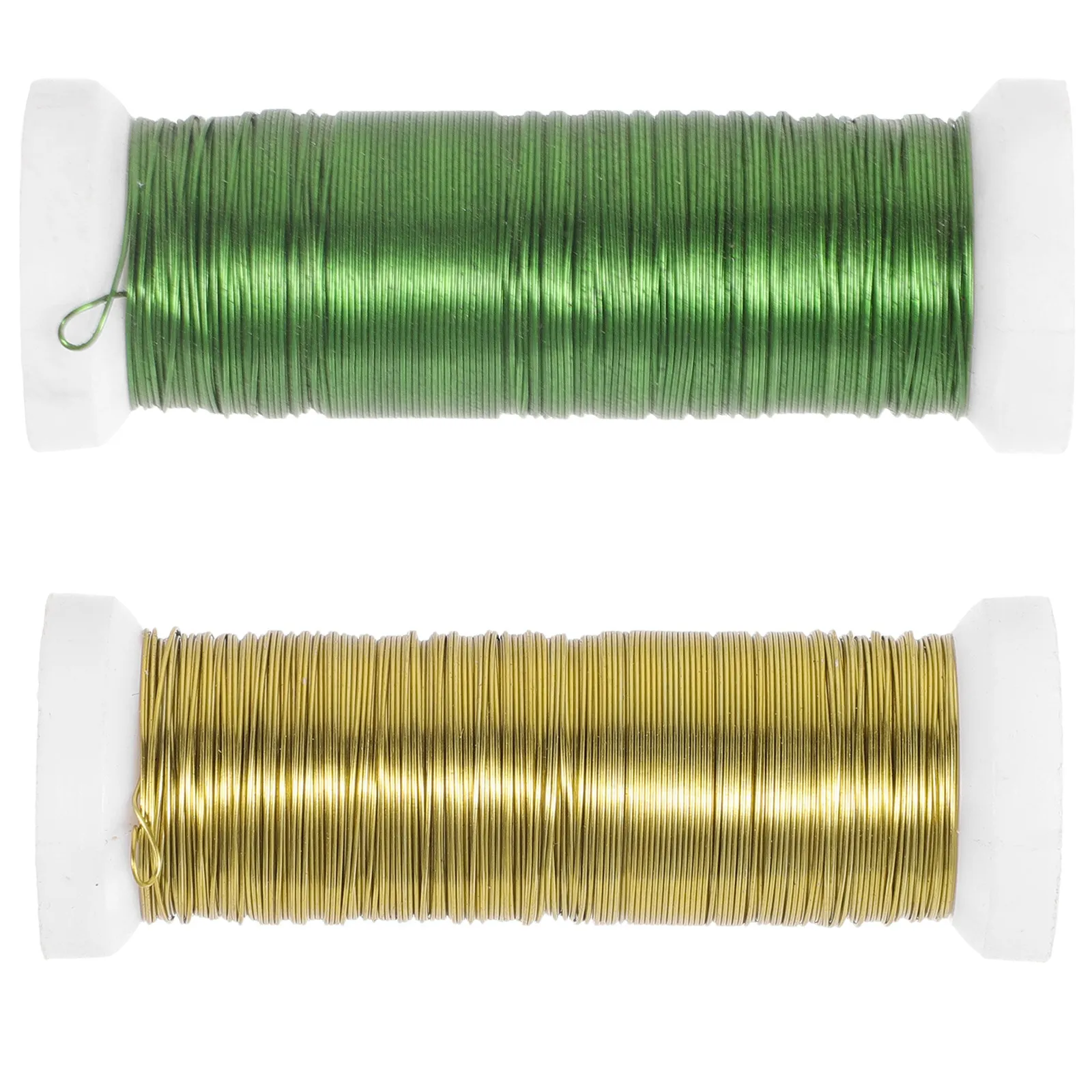 

2 Rolls Floral Wire Stems for Arts Crafts Flower Arrangements Bouquets Wreaths Scrapbook DIY Floral Decoration Iron Flower Stem