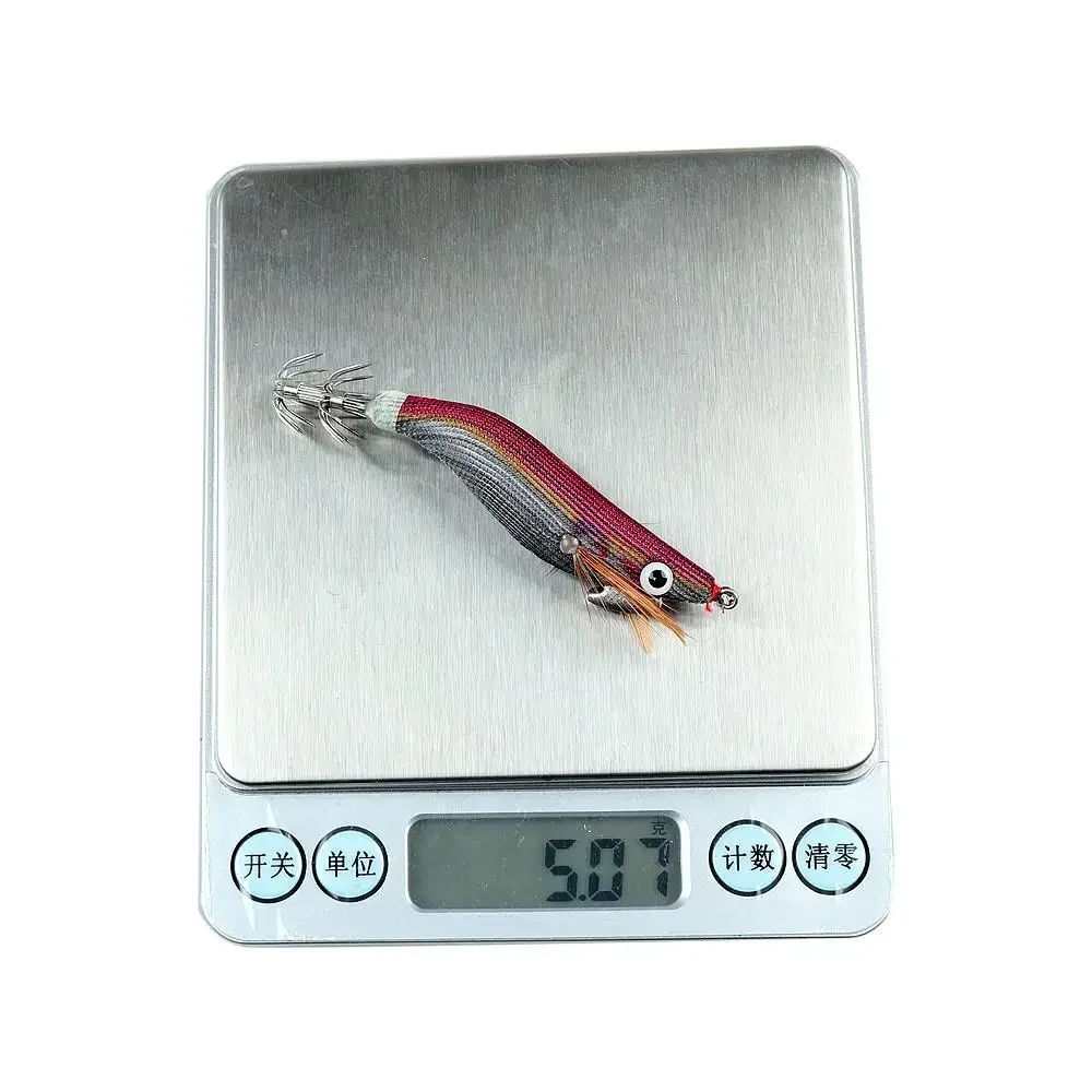 Im Dunkeln leuchtender Tintenfisch-Jig, harter Angelköder 1.5 # 1.8 # 2.2 # Künstlicher Garnelen-Köder Oktopus Tintenfisch Meeresfischerei-Ausrüstung – Detail 3