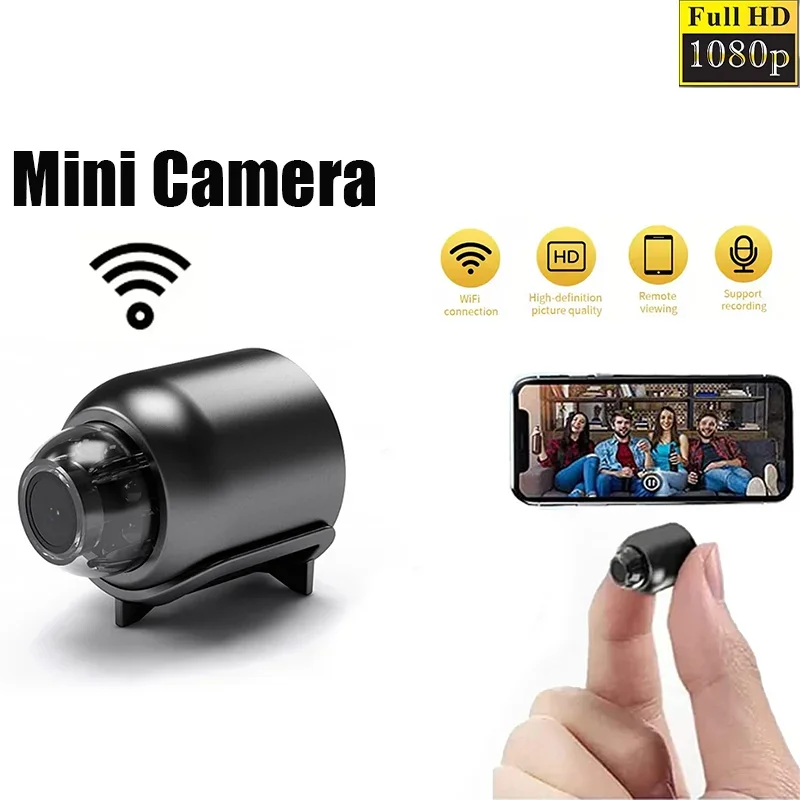 Lenovo 1080P HD Mini Security Camera WiFi Surveillance With 2 Way Audio Motion Detection Infrared Night Vision Security Cam