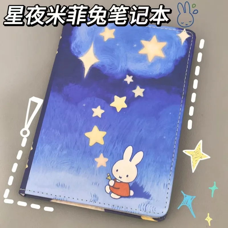 Kawaii Miffy Rabbit Starry Night Märchen Serie Notizbuch Student Cartoon Notizbuch Kinder High Beauty Festival Geschenk
