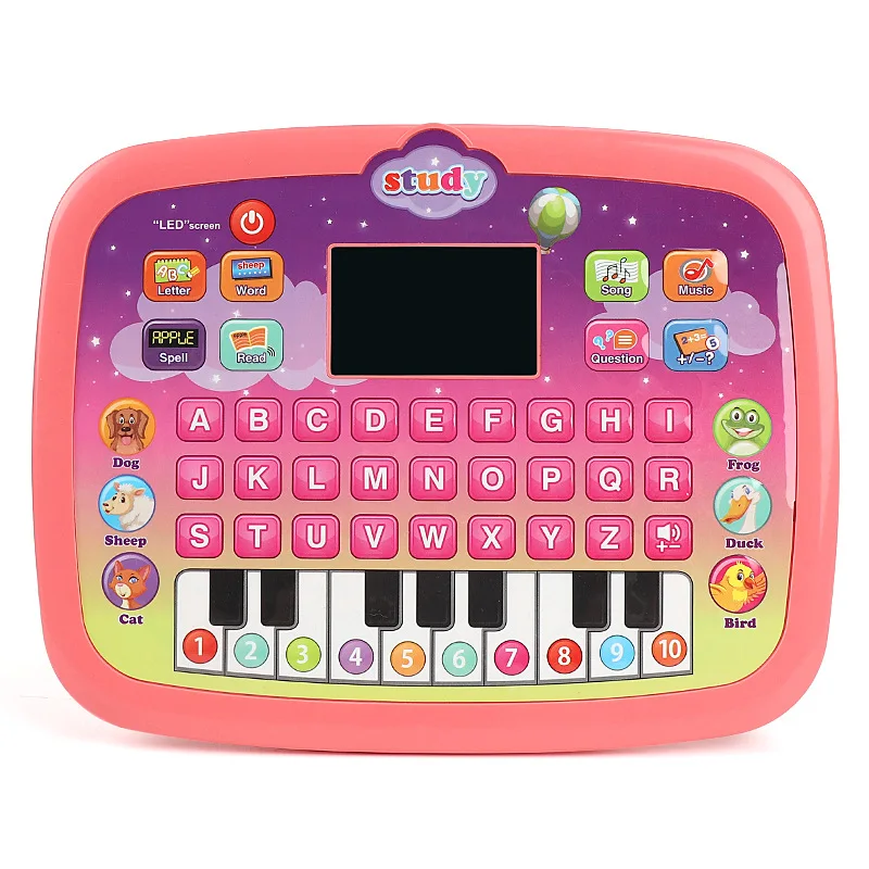 Kinder Android Tablet Lernmaschine Englisch LED-Bildschirm Beleuchtung Früherziehung Multifunktionale Geschichtenlesemaschine Kinderspielzeug