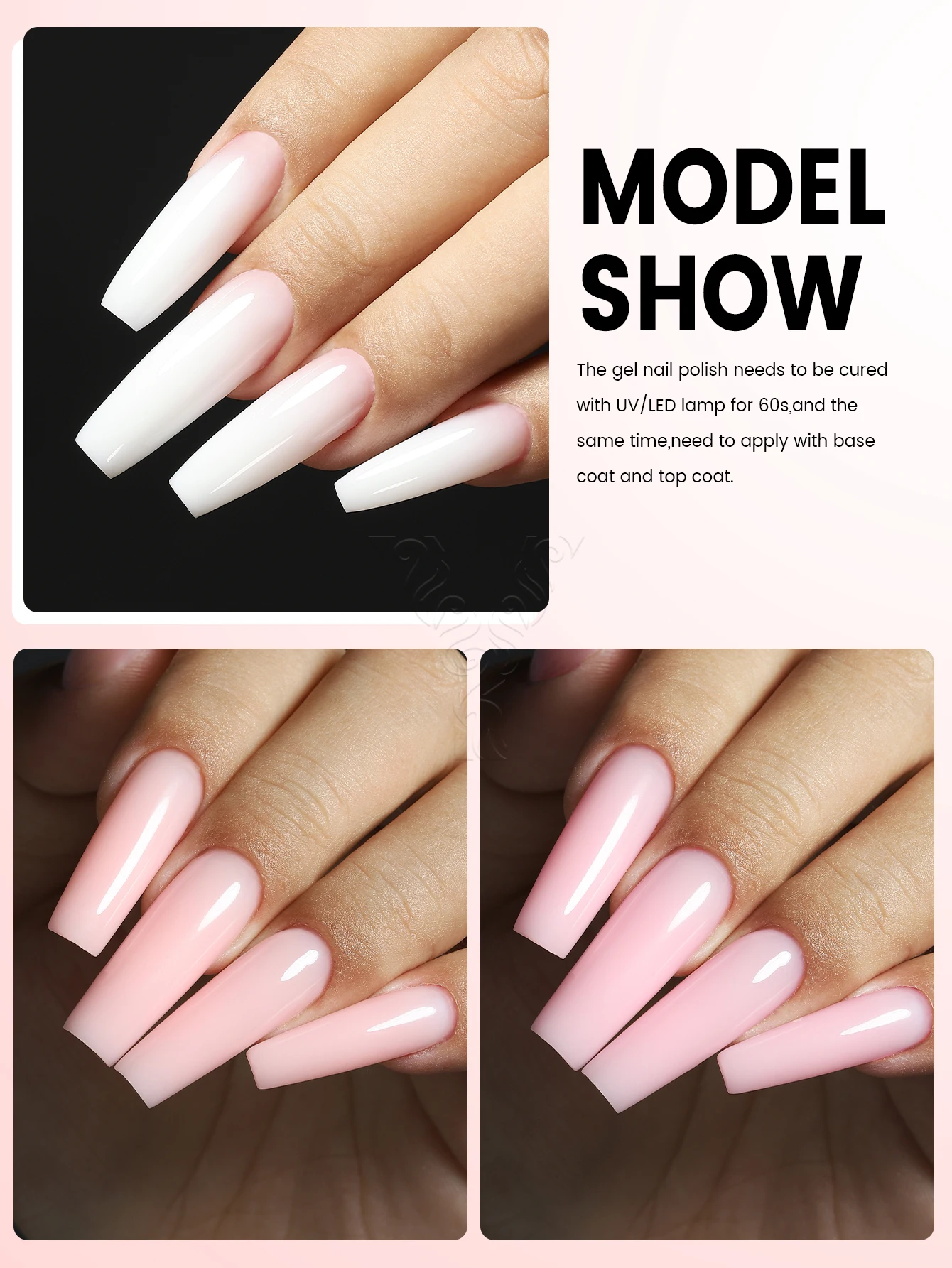 Yokefellow-Kit de extensión de uñas de Gel polivinílico, Mini lámpara de uñas, herramientas de arte de uñas, diseño de arte de uñas, Kit para principiantes, 15 piezas