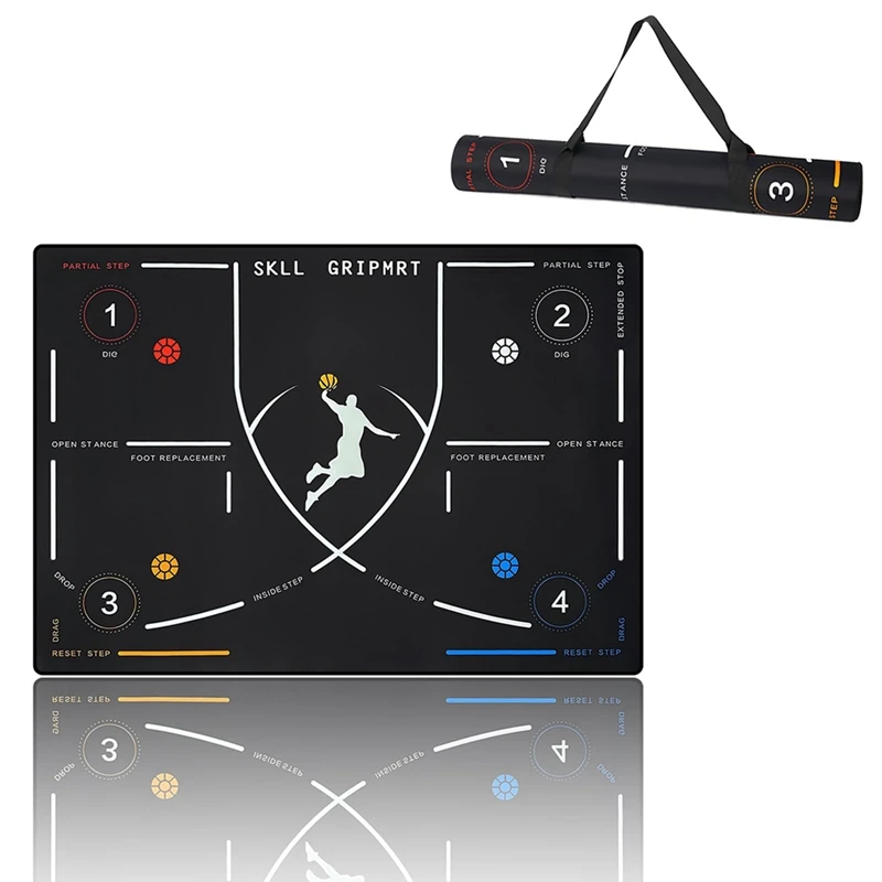 

Basketball Footstep Mat Portable Agility Footstep Training Mat Basketball Training Mat Improve Basketball Speed Skill