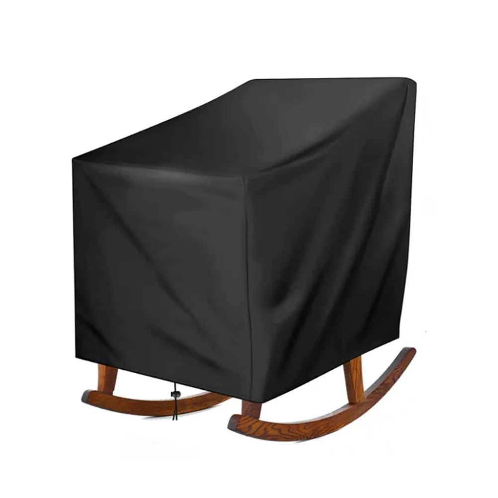 210D Oxford Fabric Outdoor Swivel Patio Chair Cover Waterproof Heavy Duty Protector for Patio Rocking Chairs Outdoor Furniture - view 5