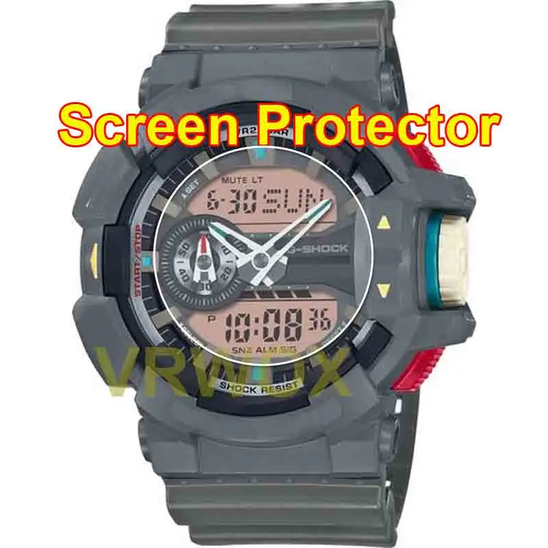 

3PCS TPU Screen Protector For Watch GA-400 GBA-400 Protector Nano Explosion-proof Film