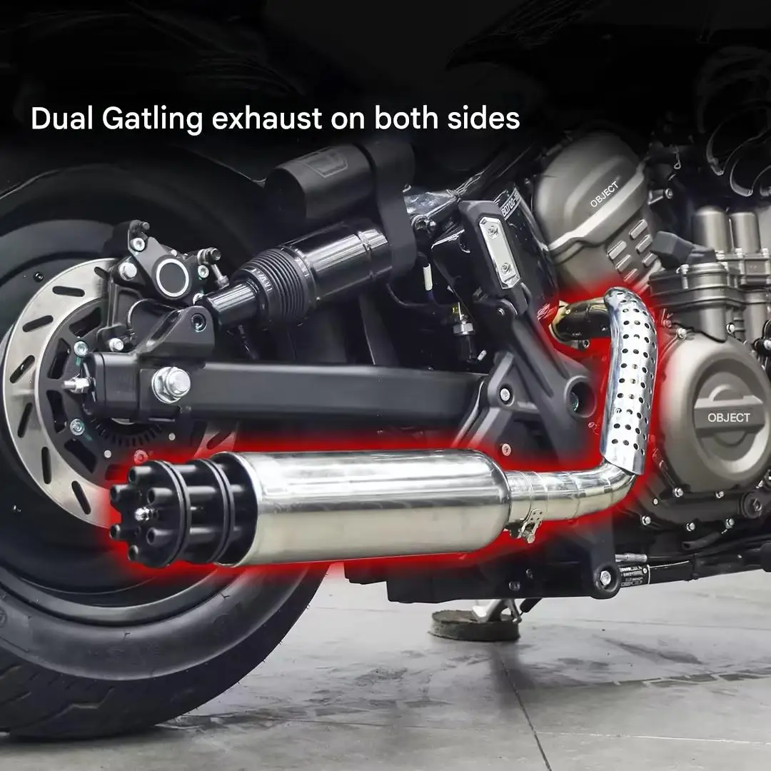 Dual Exhaust Full System for BENDA ROCK 707 Left & Right Outlet Deep Mellow Sound Modified Pipe Kit