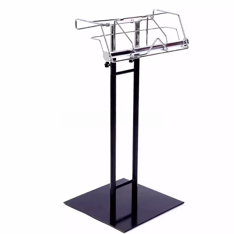 

420*330*920mm High Quality Bags Dispenser Stand Grocery Store Flooring Round Metal Display Stands Roll Bag Holders
