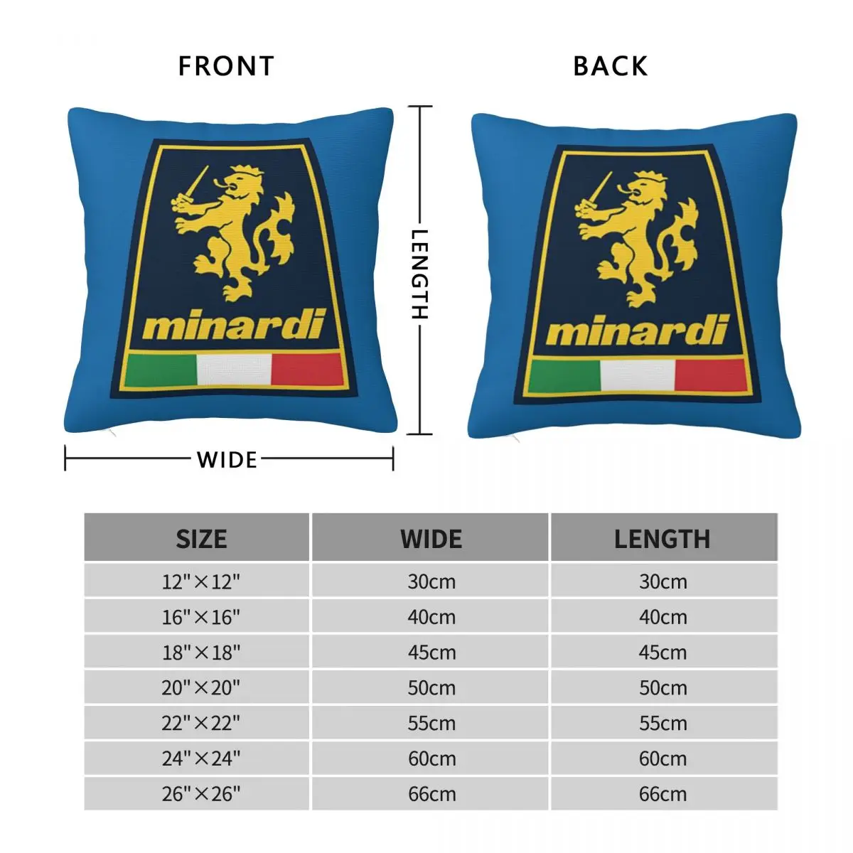 Minardi Racing Team Square Pillowcase Pillow Cover Polyester Cushion Zip Decorative Comfort Throw Pillow for Home Bedroom