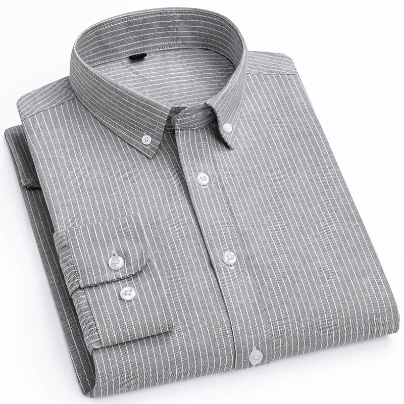 

Spring Breathable Comfortable Shirts for Men High Quality Long Sleeved Casual Business Dress Shirts Social Party Tuxedo Blouse