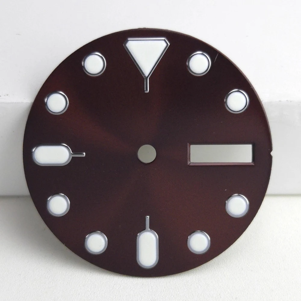 

Customized Green Luminous 28.5mm Dial Fit for NH35 NH36 Movement 28.5mm Watch Faces NH35 Watch Dial