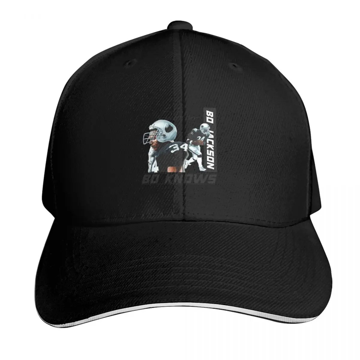 Bo Jackson Bo Knows Signature Vintage Legend Baseball Football Bootleg Rap 2 Graphic Style Baseball Cap
