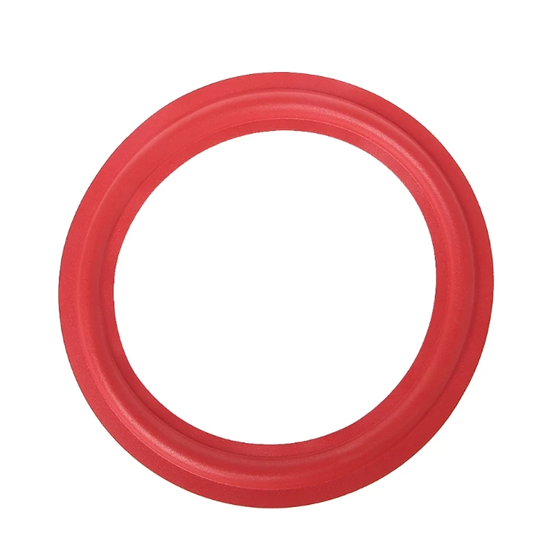 2 Pieces 4/5/6.5/8/10/12 inch Red Speaker Foam Surround Subwoofer Woofer Speaker Repair DIY Part Sponge Ring Side H8WD