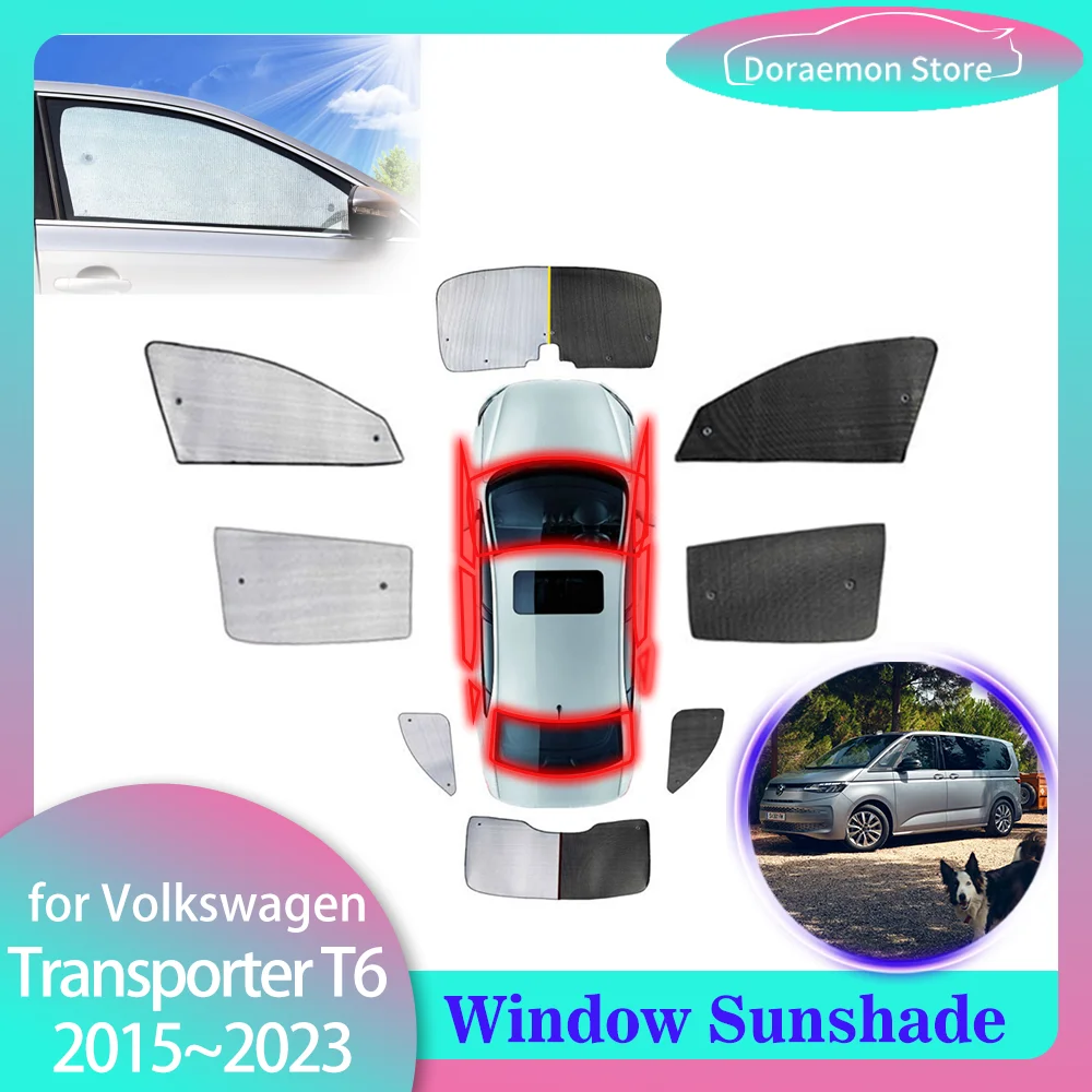 

Автомобильный солнцезащитный козырек для Volkswagen VW Transporter T6 Multivan Caravelle 2015 ~ 2023 2016 2017 2018 2019 2020 2021 2022