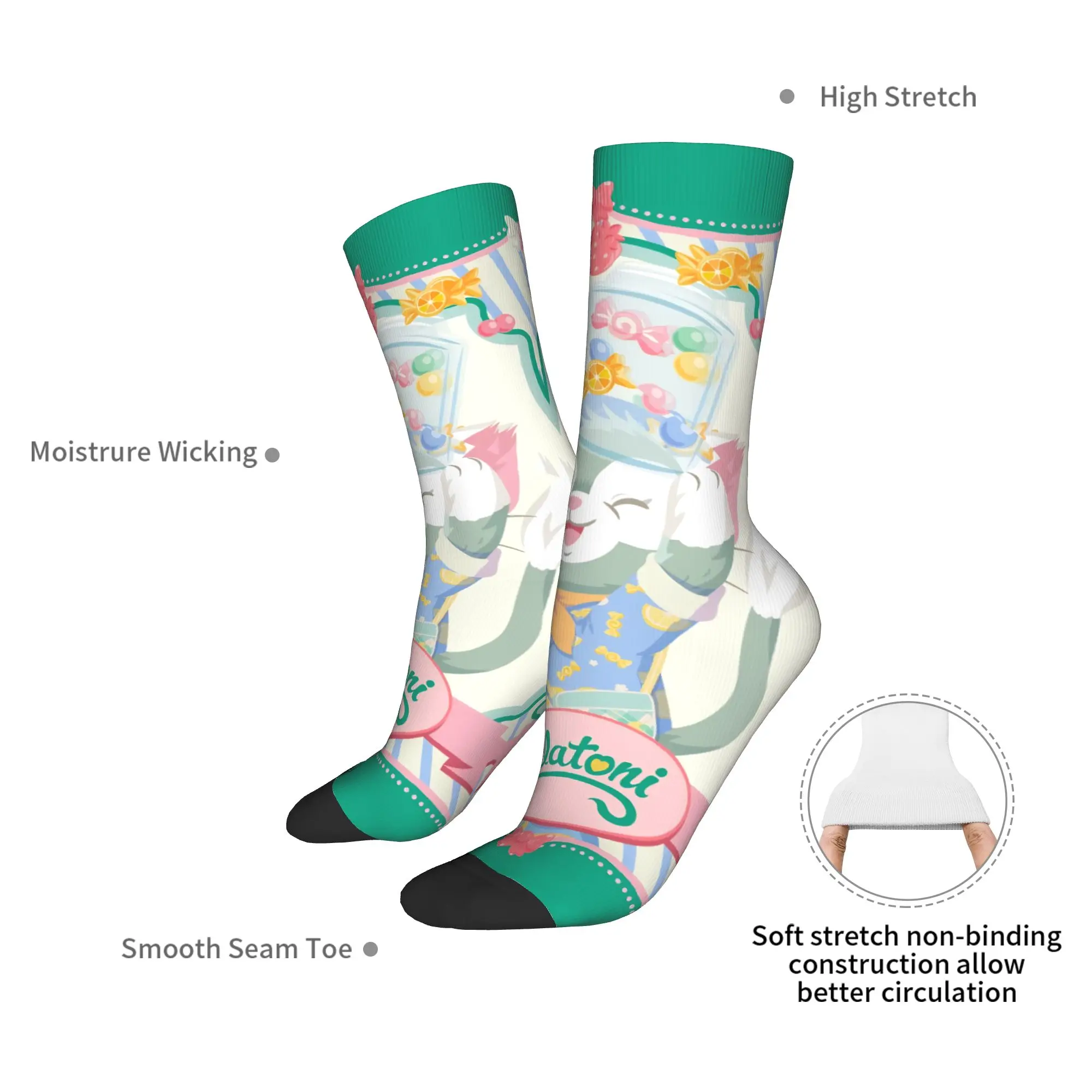 جوارب شتوية دافئة للجنسين من Duffy and Friends Socks Gelatoni غير قابلة للانزلاق