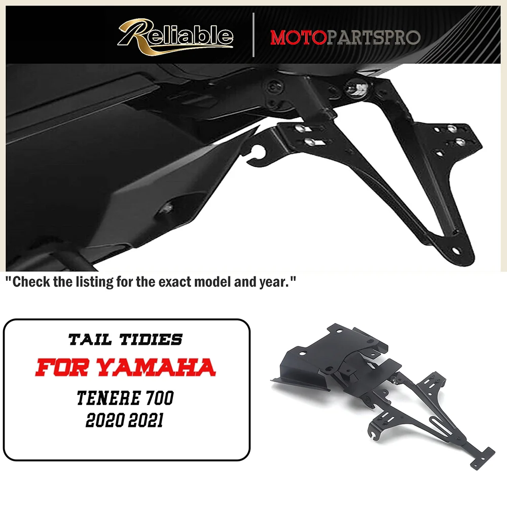 

For Yamaha 2021 2020 NEW Motorcycle Parts Tenere 700 Tenere700 License Number Plate Holder Mount Bracket License Plate Holder