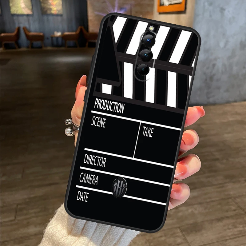 Clapper Board For ZTE Nubia Red Magic 6 7 8 Pro Plus Phone Case For Red Magic 5G 5S 6R 7S 6S Pro Cover