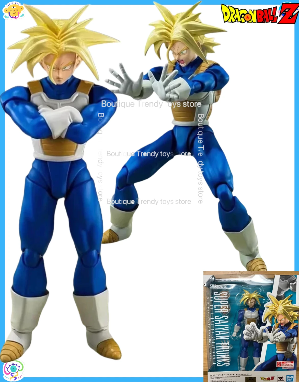 

Оригинальная фигурка Bandai SHF Dragon Ball SUPER SAIYAN TRUNKS -INFINITE LATENT SUPER POWER- из аниме, модель для коллекционирования, подарок для детей
