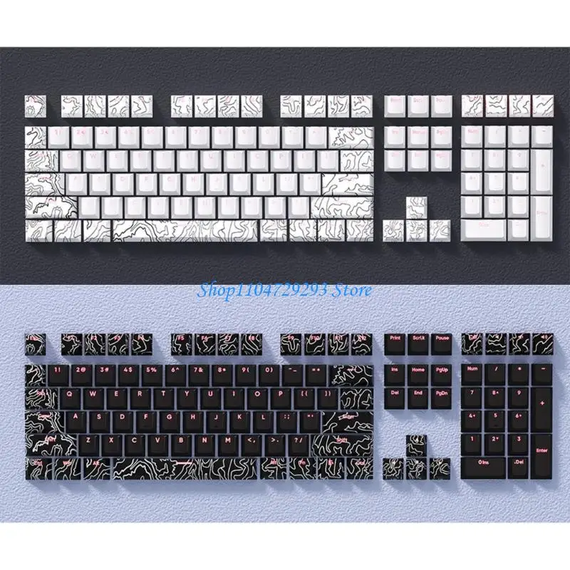 

Y2GD 135 Keys Line PBT Keycaps Double Shot Backlit 5Sides Dye Sublimation For Mechanical Keyboard Keycap Set