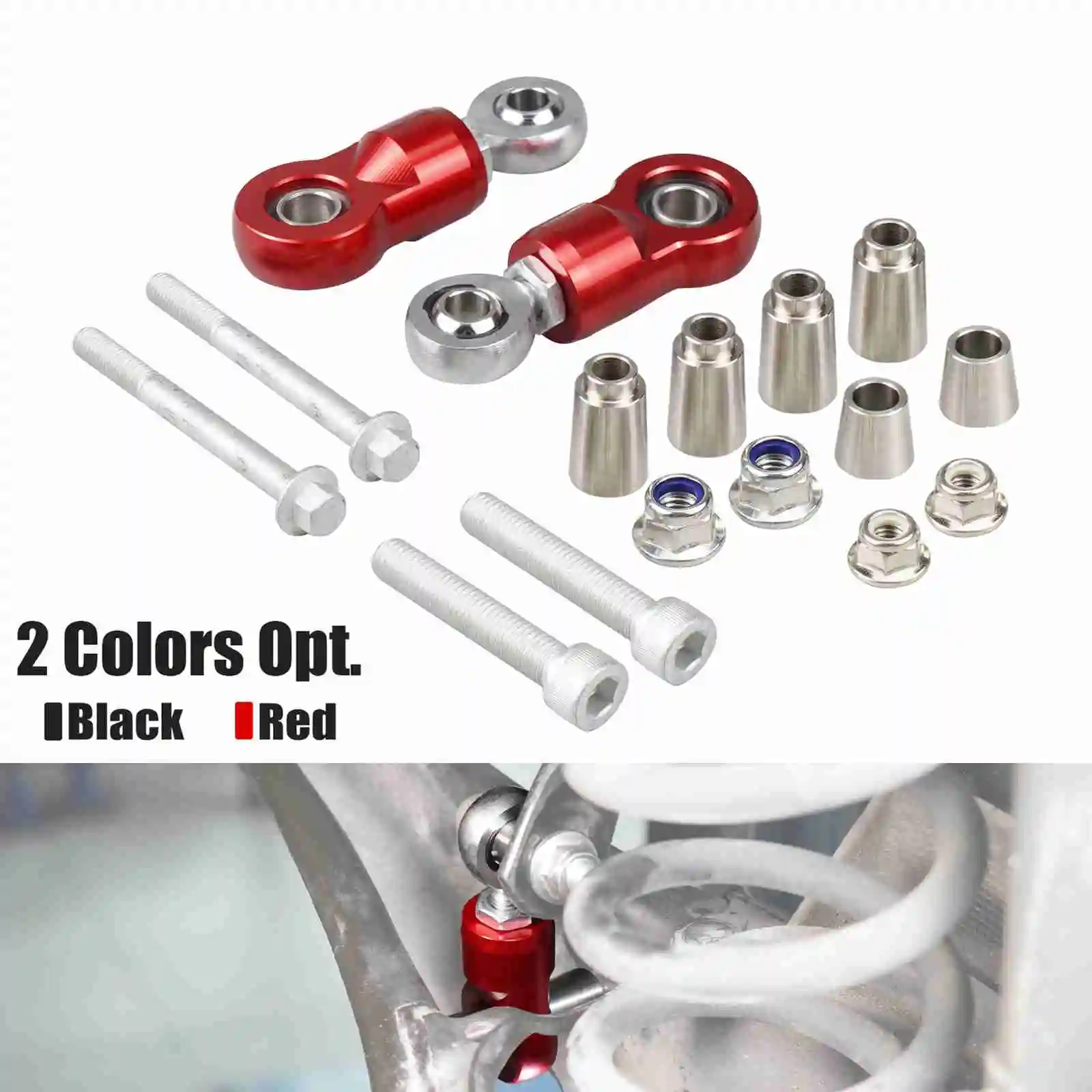 

Adjustable Rear Stabilizer Bar Link Kit for Audi A3 S3 8V RS3 for VW for Golf MK7/MK8 GTI for Tiguan MK2 for SEAT Leon for Skoda