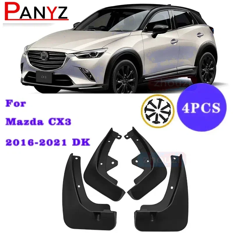 

For Mazda CX3 CX-3 CX 3 2016 2017 2018 2019 2020 2021 DK Mud Flaps Mudguards Fender New Guard Splash Accessories Car Styling