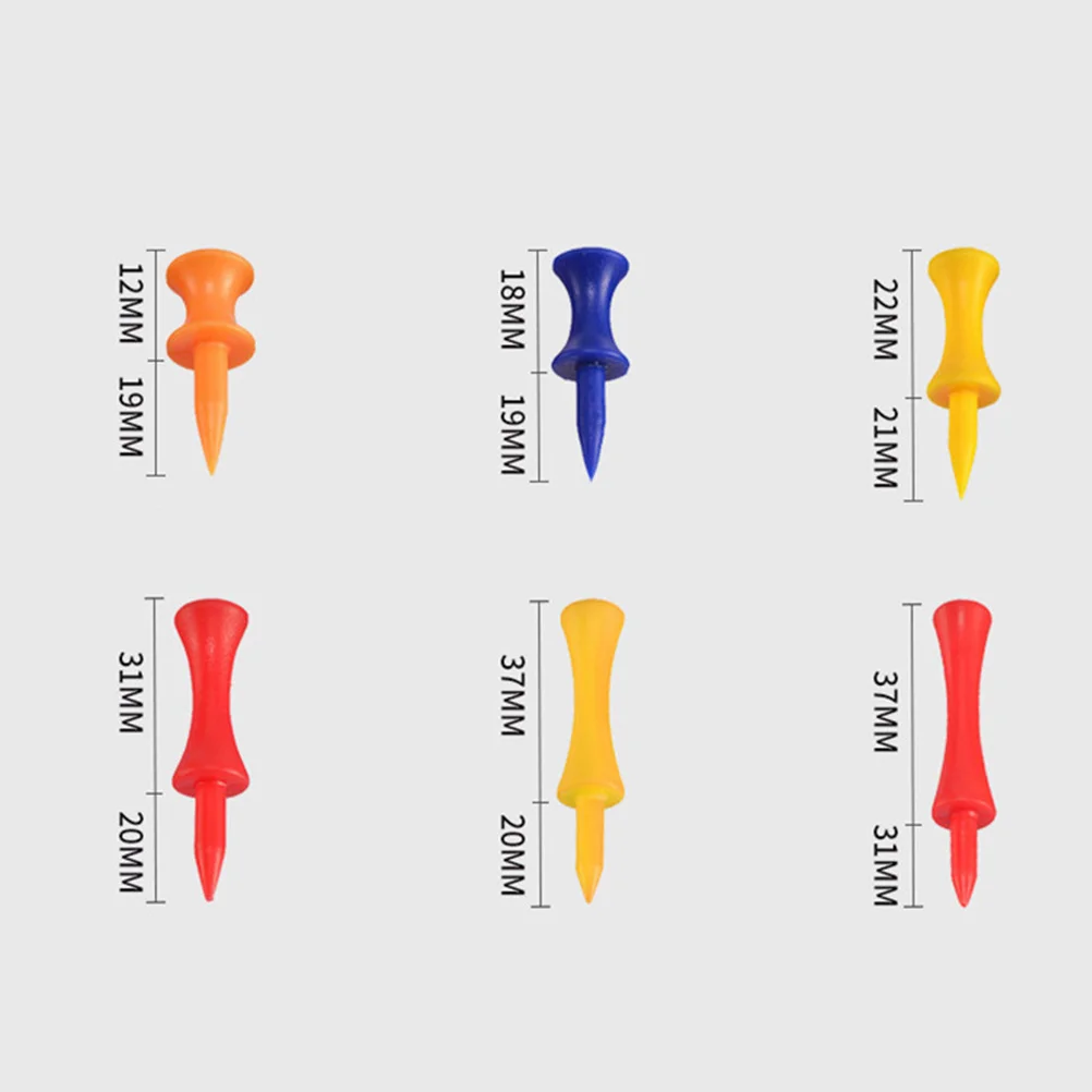 

50Pcs Sturdy Plastic Golfs Tees Club Face Protection Easy Operation Golf Training Accessories Golfs Tees Golfing Supplies