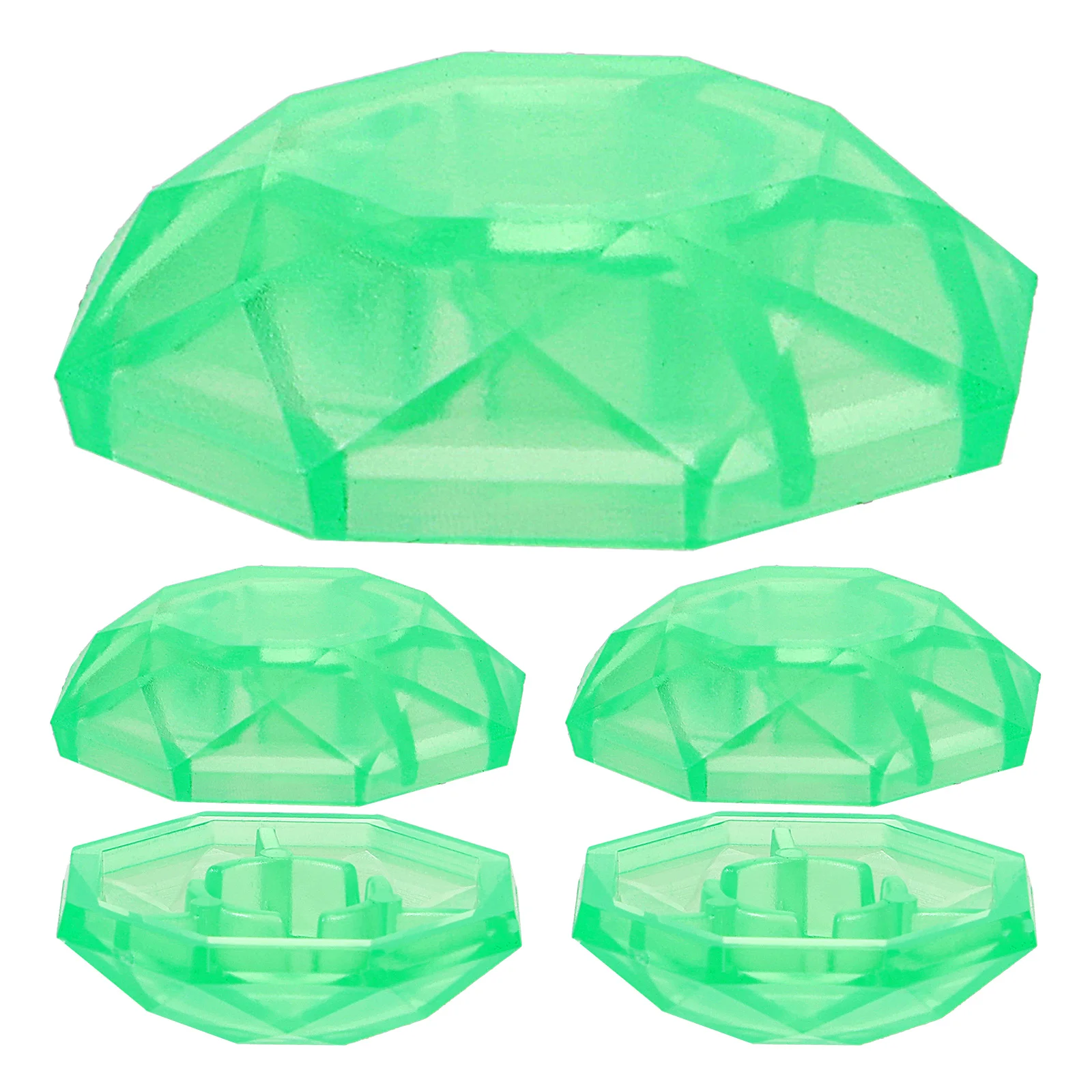 

5pcs Effect Pedal Foot Cap Sturdy Plastic Replacement Footswitch Toppers For Electric Guitar Led Visibility Durable