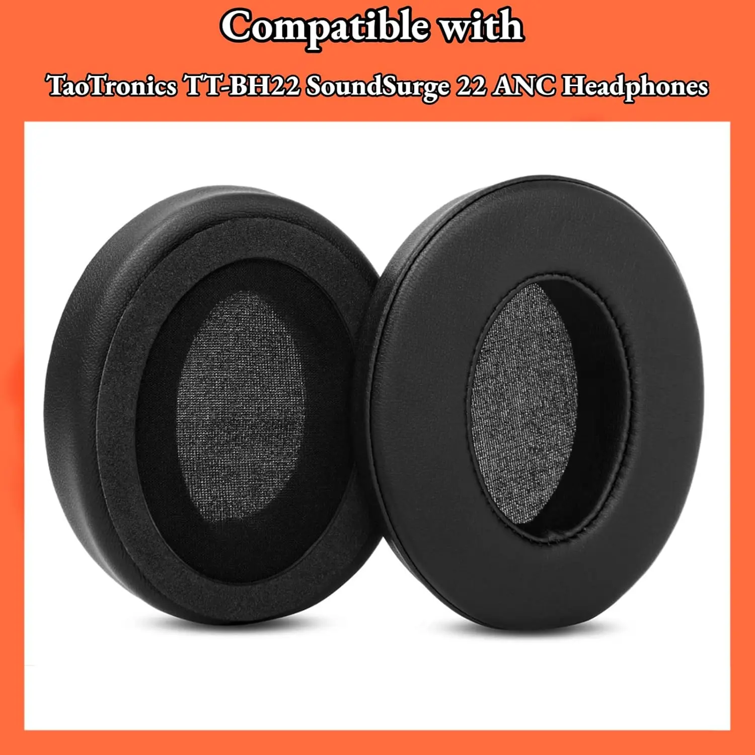 TT-BH22 Thicken หูฟังใช้งานร่วมกับ TaoTronics TT-BH22 SoundSurge 22 ANC หูฟังเปลี่ยนแผ่นรองหูฟัง Earmuff