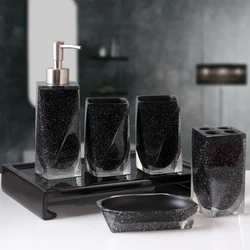 Resin Bathroom Toiletries Portable Soap Dispenser Soap Storage Rack Toothbrush Holder Mouthwash Cup Hotel Bathroom Decoration