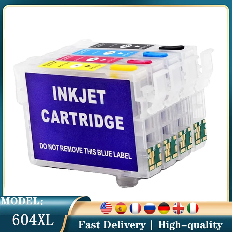 Europe  T604XL 604XL T604 Refill Ink Cartridge with ARC chip For Epson XP-2200 2205 3200 3205 4200 4205 WF-2910 2930 2935 2950