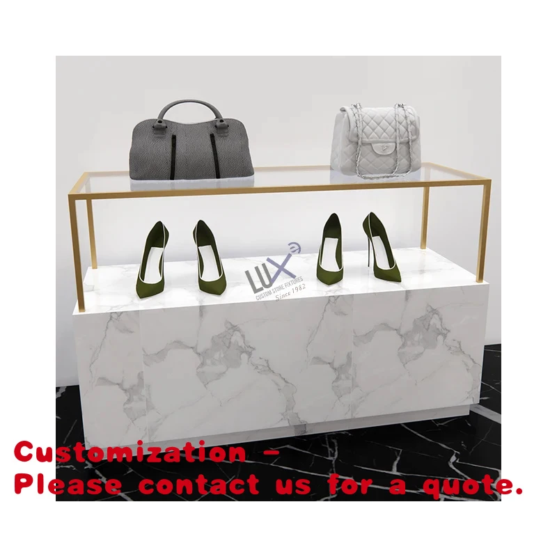 

Индивидуальный демонстрационный шкаф для женской одежды, золотистый, для обуви и сумок, гарантия 5 лет, вместимость 500 предметов, 35+ лет опыта.