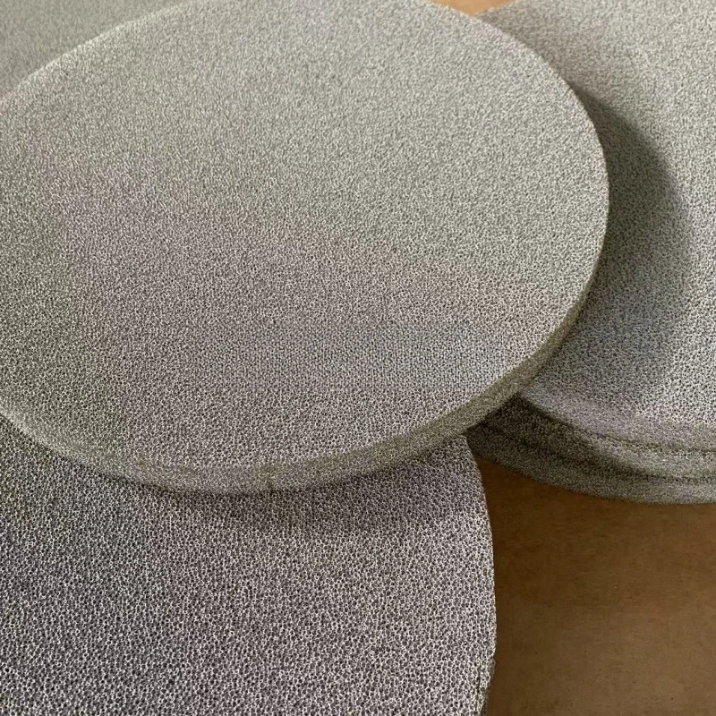 

Powder Sintered Stainless Steel Filter Disc , Gas Liquid Metal Filter Element , High Temperature and Acid Alkali Resistance