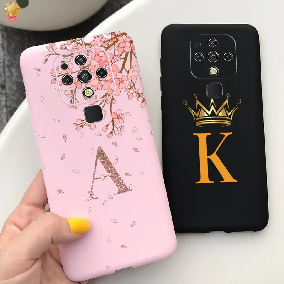 For Tecno Camon 16SE 16Pro 16Premier 16 SE Pro Premier Case Luxury Cute 26 Letters Soft TPU Silicone Phone Case Back Cover Funda