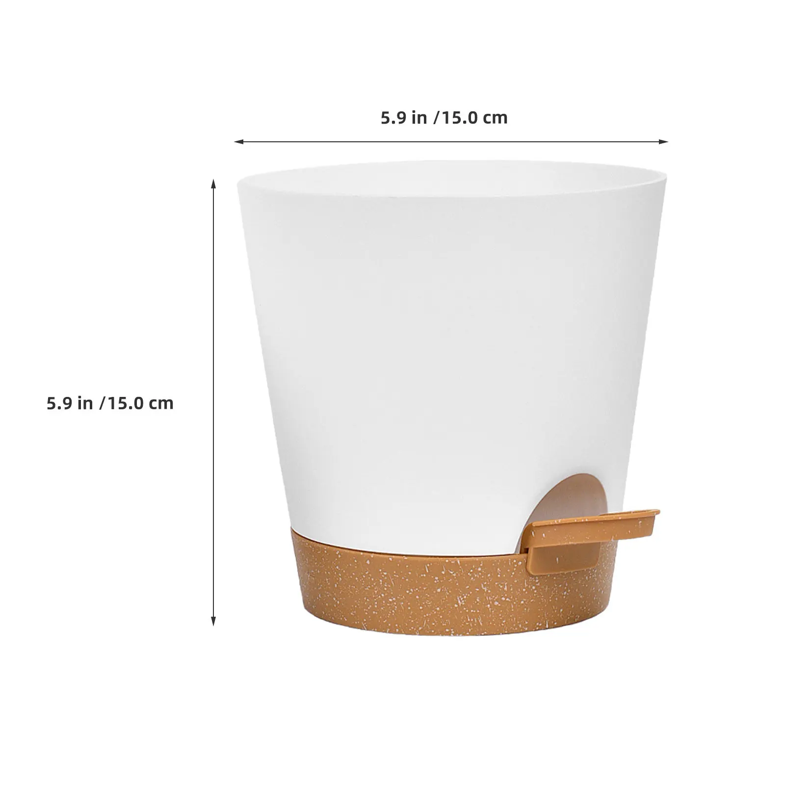 3Pcs Self Watering Planter Flower Pot Classic Indoor Outdoor Automatic Drainage Plant Nursery Pot for Succulents