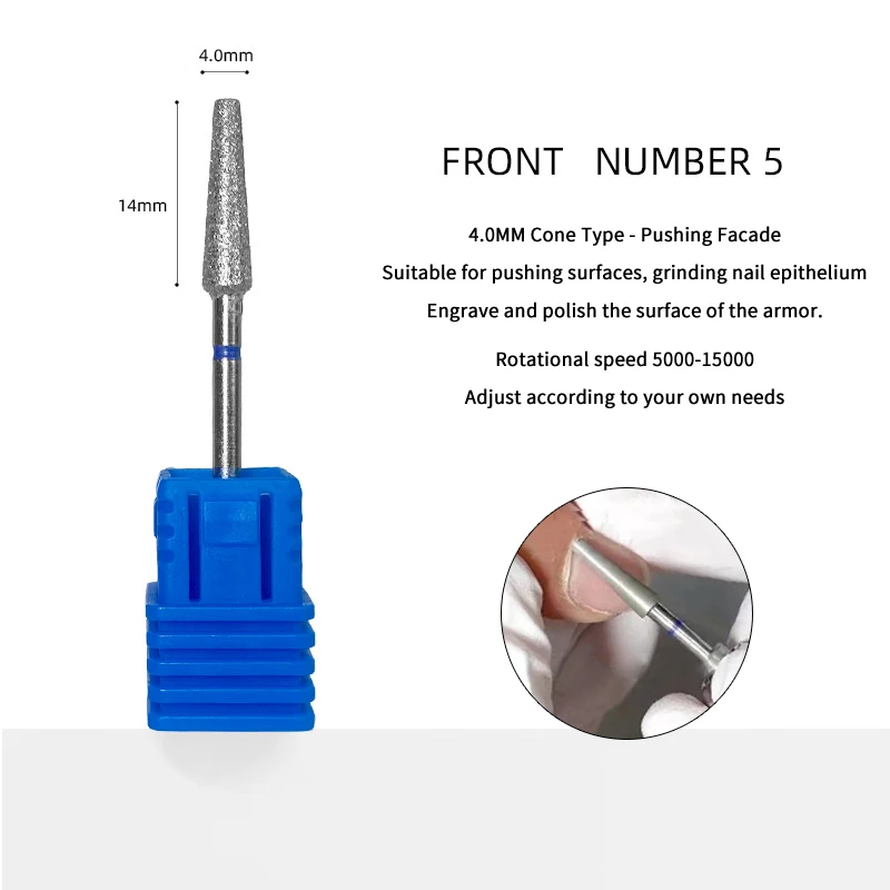 네일 드릴 비트 전기 네일 드릴 용 밀링 커터 죽은 피부 제거 매니큐어 기계 네일 파일 액세서리