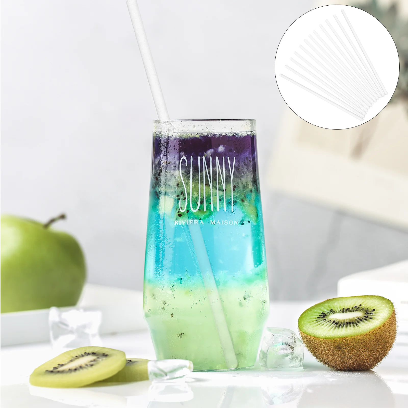 

12Pcs Glass Stirrer Rods Polished Smooth Ends Laboratory Transparent Tools for Accelerating Dissolution Mixing Experimental Use