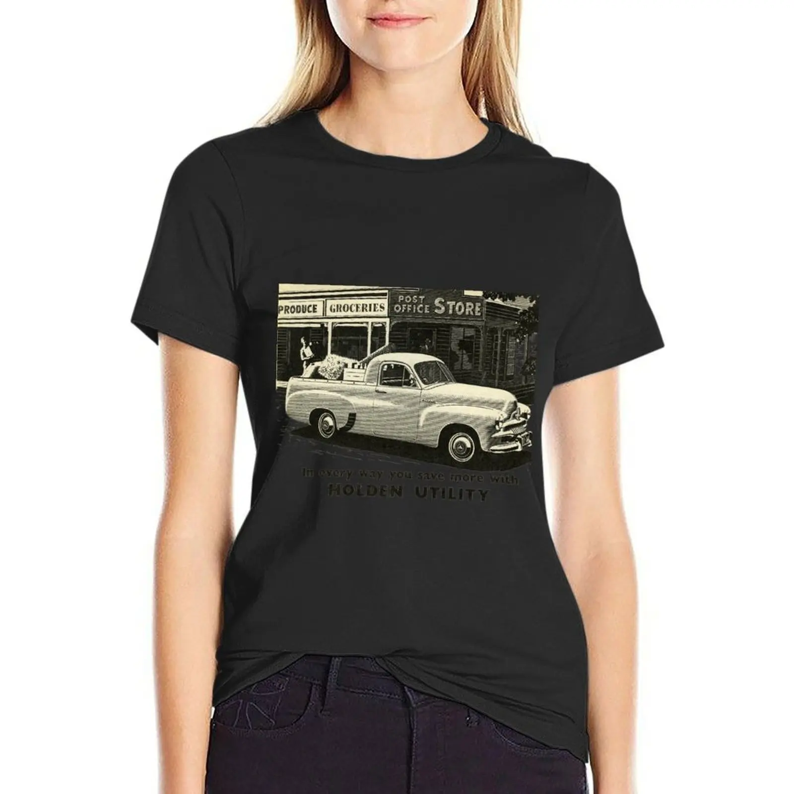 The Mighty FJ Holden Ute T-Shirt tops funnys t shirt for Women