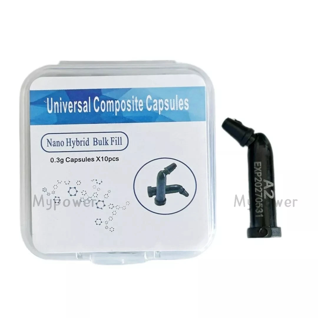 Dental Unidose Capsules Composite Resin Light Cure Capsule Vita Shade 0.3g/Pcs A1/A2/A3/A3.5