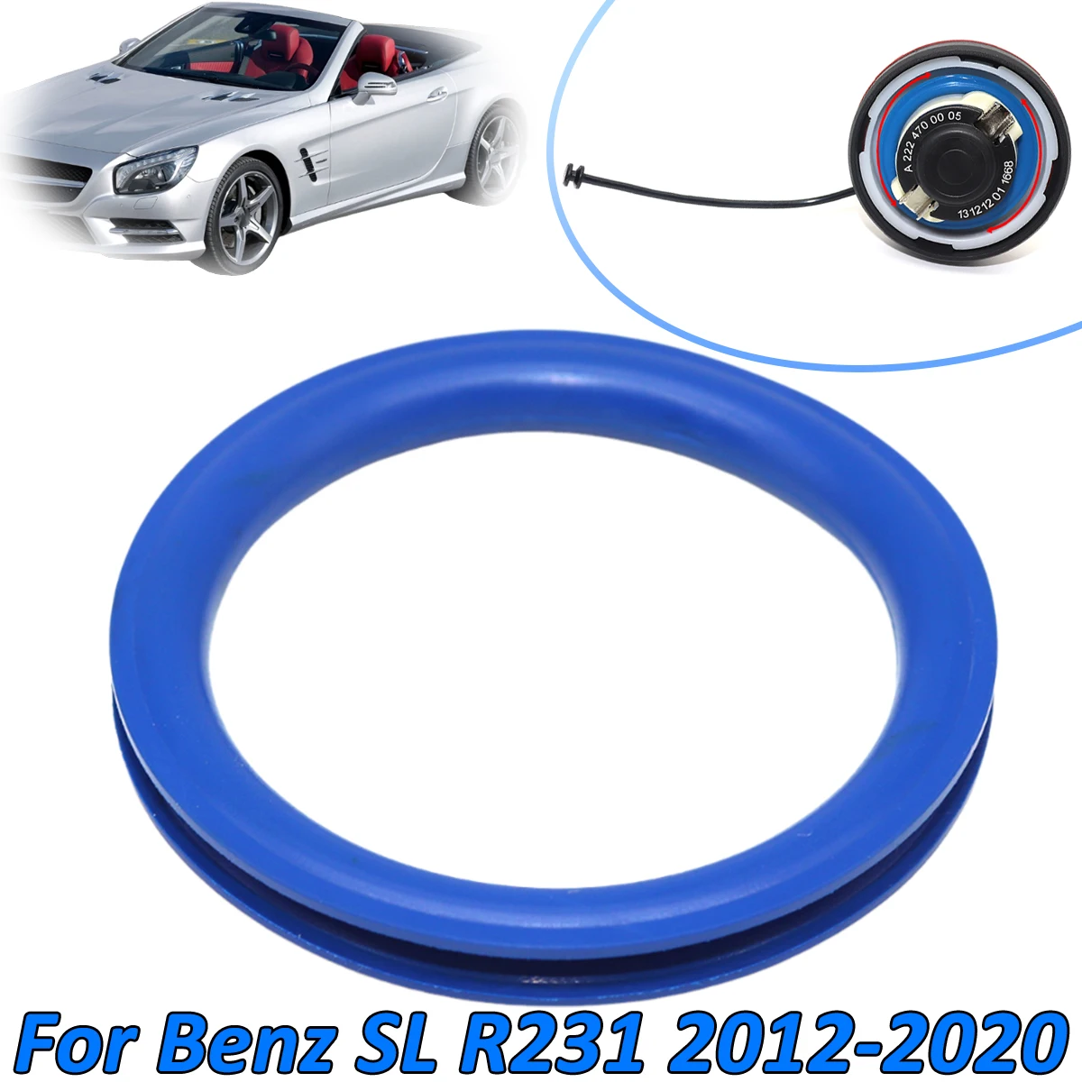 Gas Cap Fuel Seal For Benz SL R231 2012 2013-2020 SL350 SL400 SL500 SL63AMG Tank Neck Gasket Washer V Shape O-Ring Replace Parts