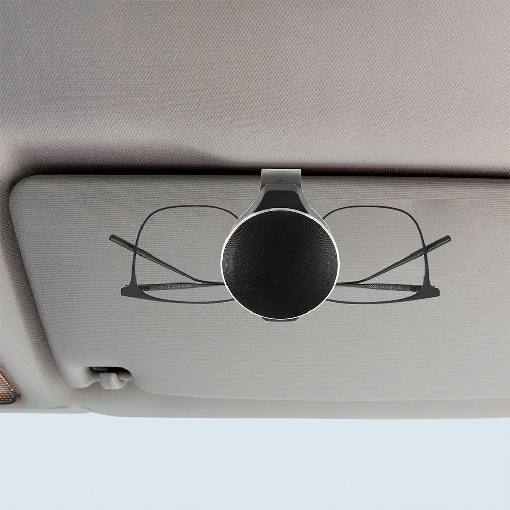 

2Pcs Car Visor Sunglasses Holder Aluminum Alloy Compact Glasses Clip Multifunctional Auto Glasses Holder for Car Interior